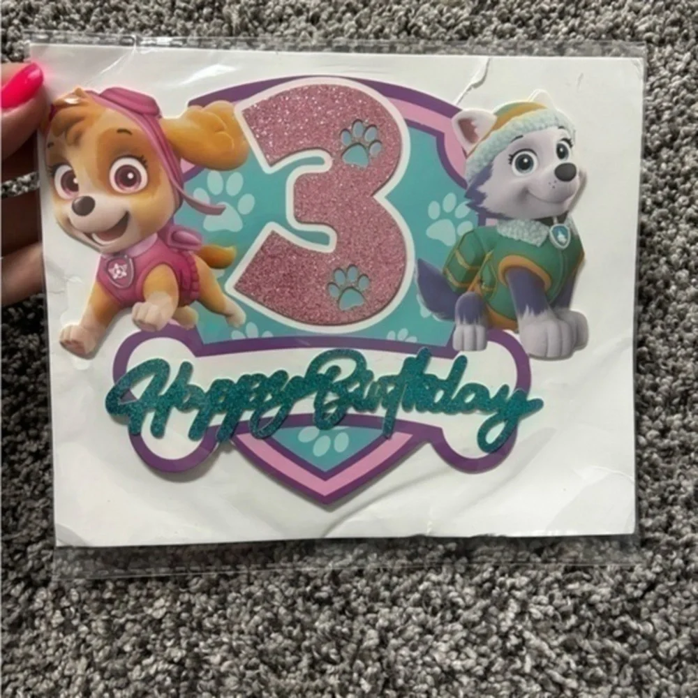 New 3 year old cake topper paw patrol